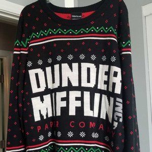 The Office Dunder Mifflin Sweater SIZE LARGE